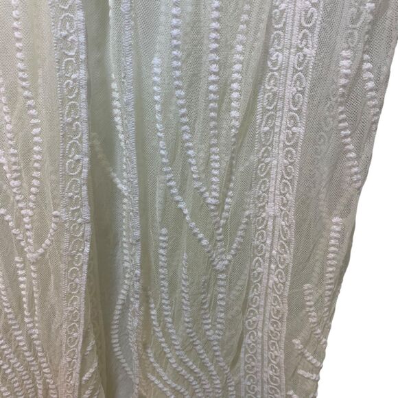 Cupshe womens Boho Y2K Sheer Lace Floral Maxi Cardgan S Fairy Angelcore Tie - Picture 4 of 9